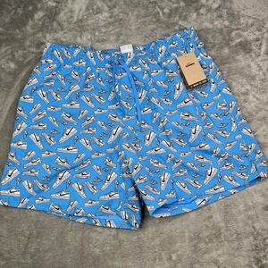 Nike Board Shorts Mens XL Blue AF Sneakers‎ Swimming Swim Shorts Trunks Lined